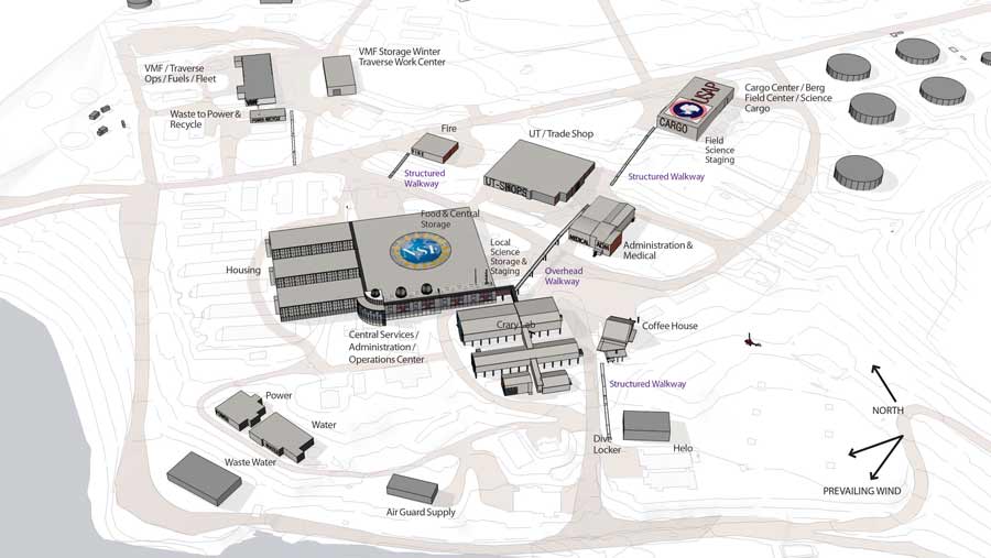 graphic of the original master plan